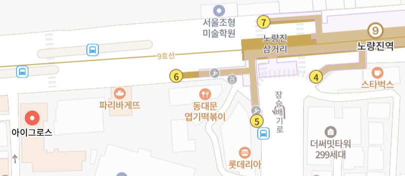 교육장소 지도